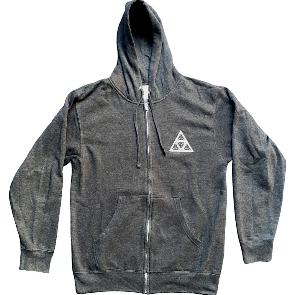 Very Comfortable Men's Medium Full Zip Gray Hoodie Jacket